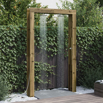 Buitendouche Naturel 137 x 23 x 226 cm Geïmpregneerd grenenhout