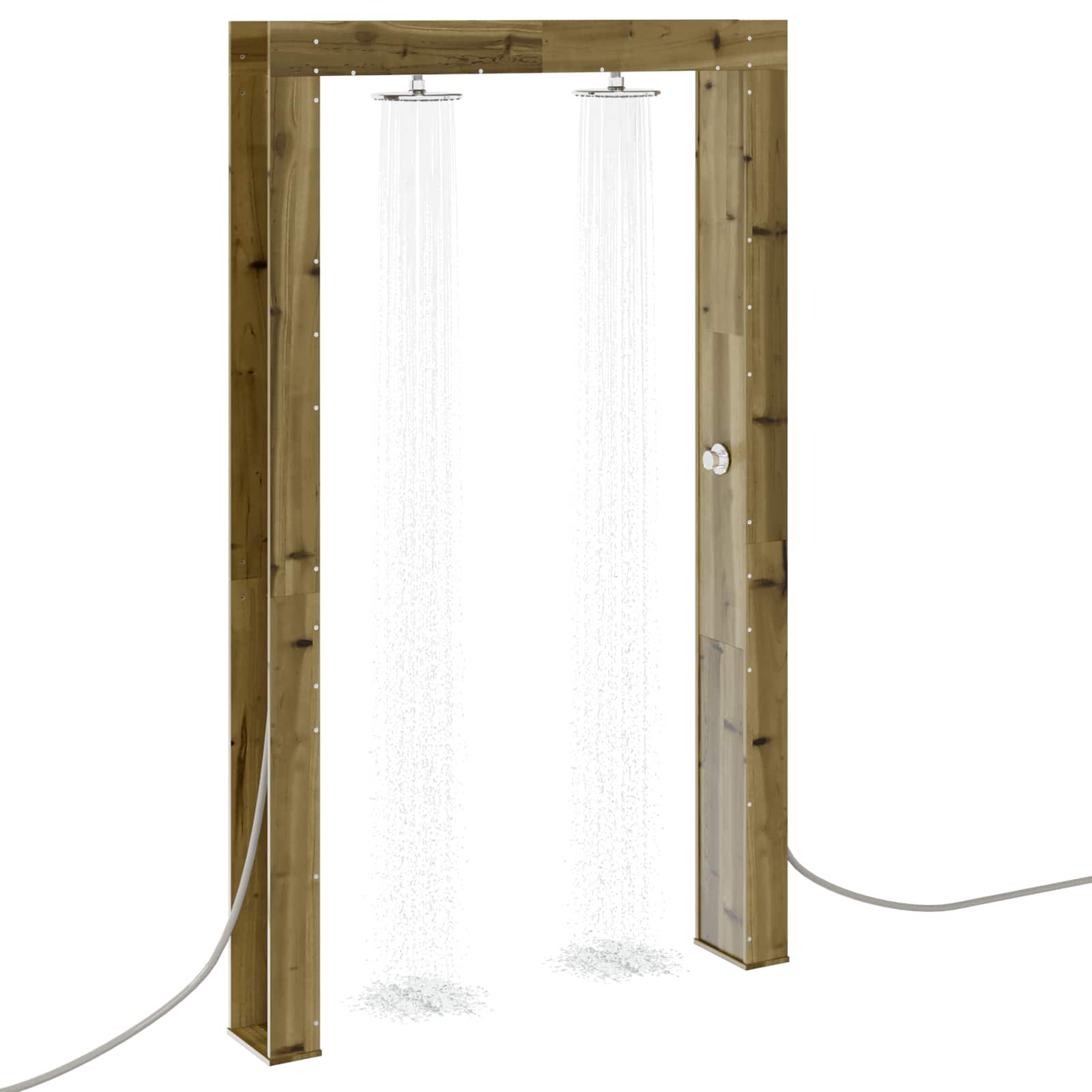 Buitendouche Naturel 137 x 23 x 226 cm Geïmpregneerd grenenhout