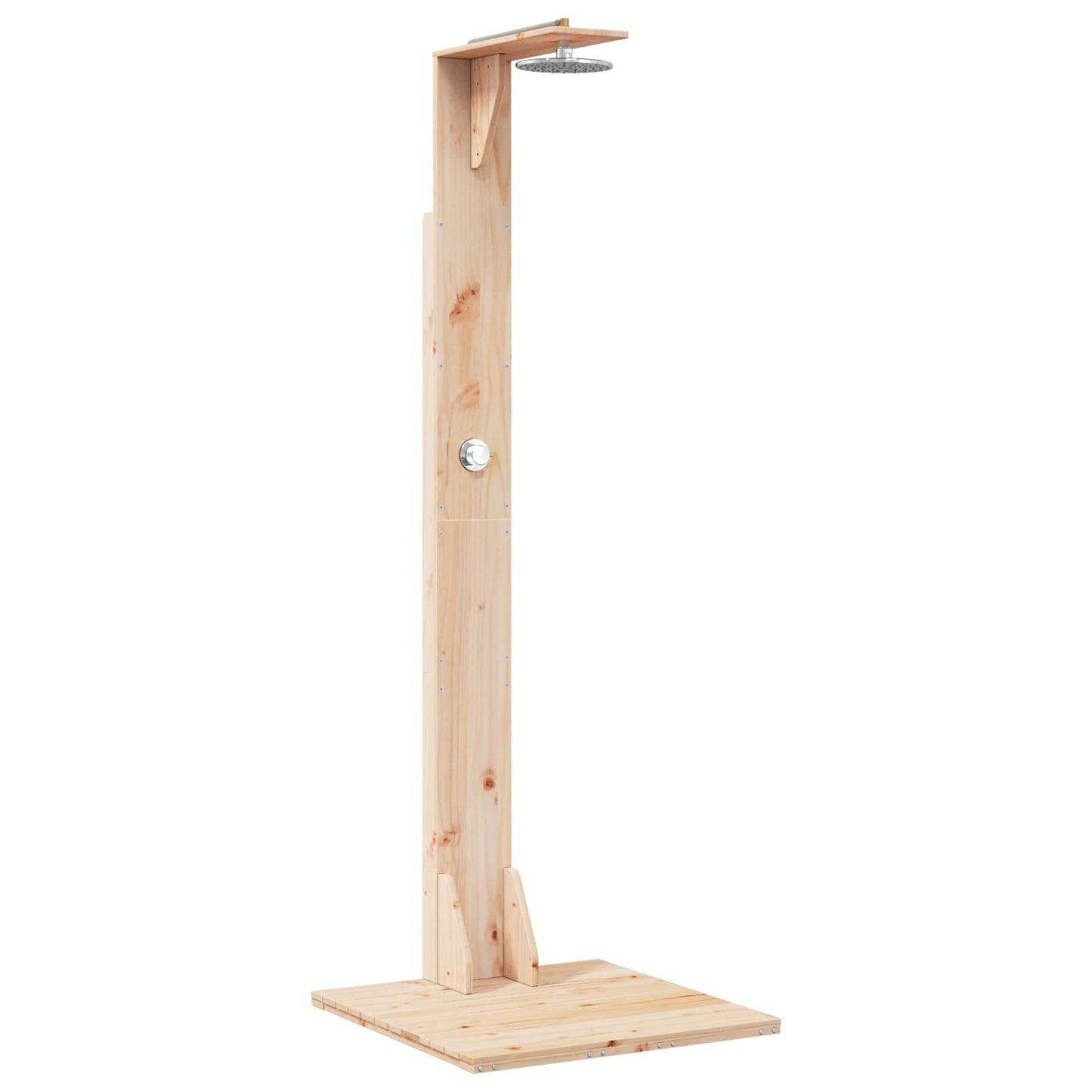 Buitendouche 214,5 cm Massief grenenhout en roestvrij staal