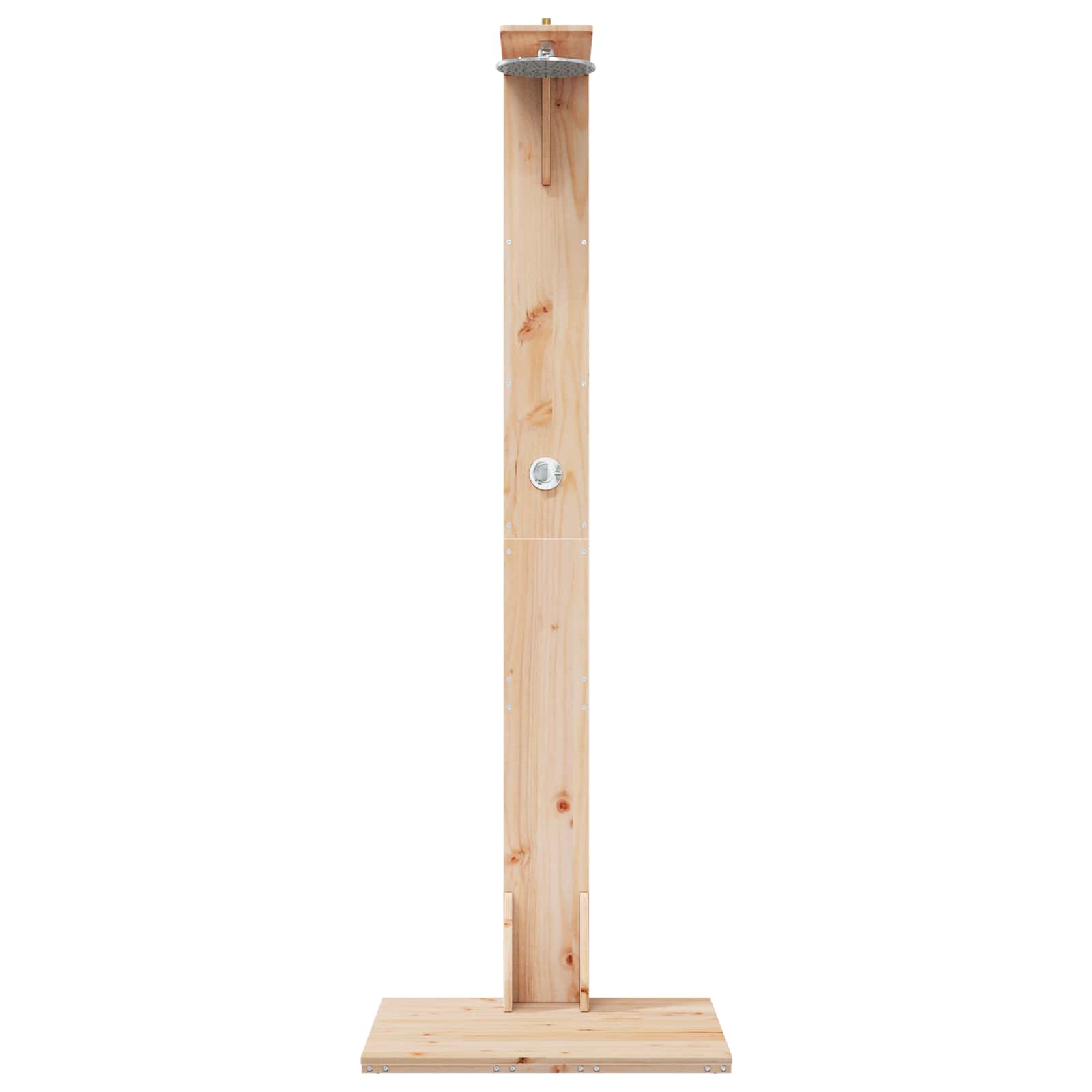 Buitendouche 214,5 cm Massief grenenhout en roestvrij staal