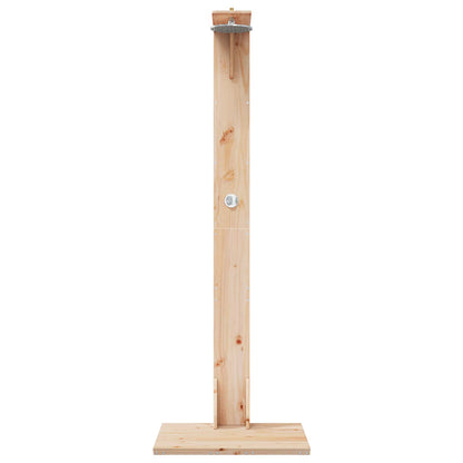 Buitendouche 214,5 cm Massief grenenhout en roestvrij staal