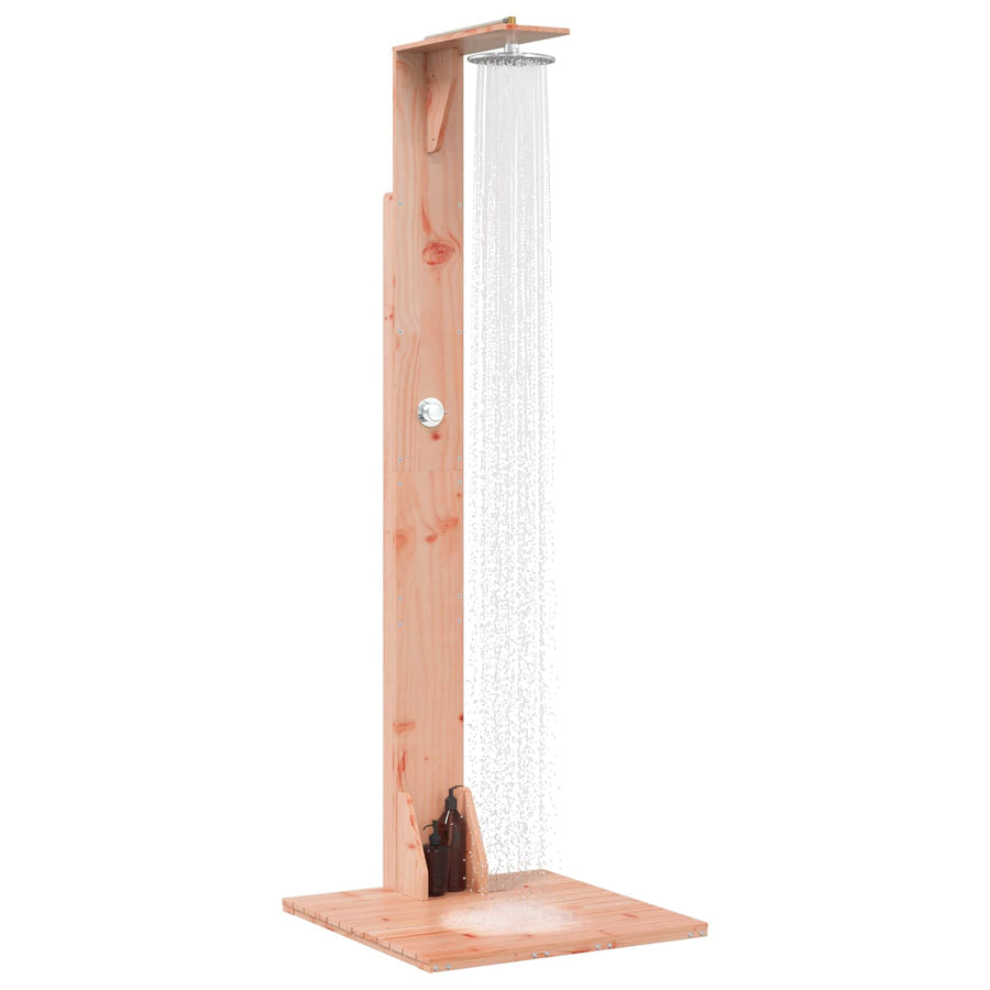 Buitendouche 214,5 cm Massief Douglas hout en roestvrij staal