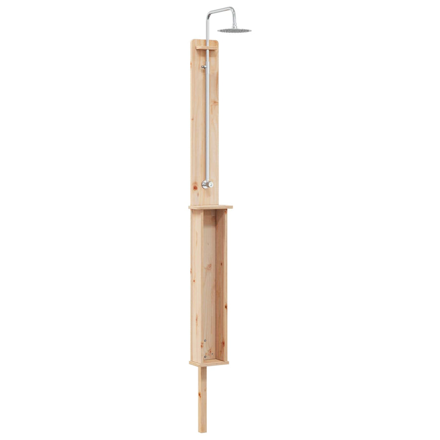 Buitendouche Naturel 24 x 19 x 246 cm Massief grenenhout