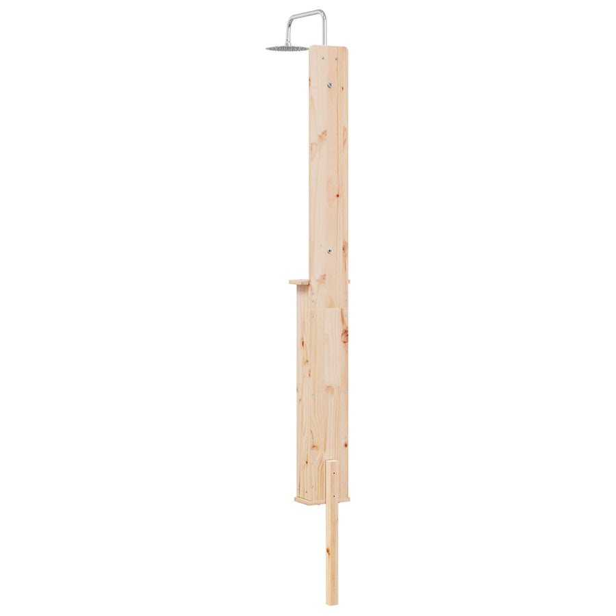 Buitendouche Naturel 24 x 19 x 246 cm Massief grenenhout