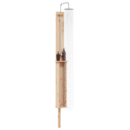Buitendouche Naturel 24 x 19 x 246 cm Massief grenenhout