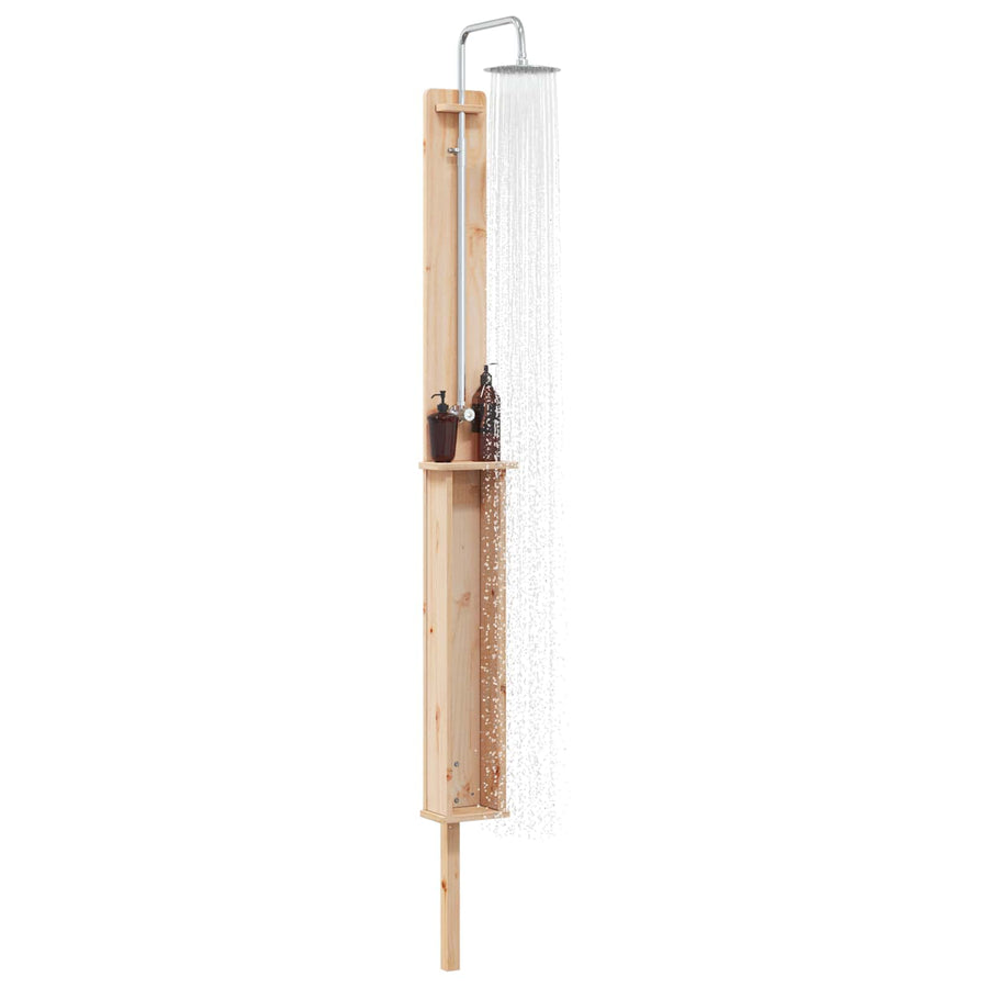 Buitendouche Naturel 24 x 19 x 246 cm Massief grenenhout