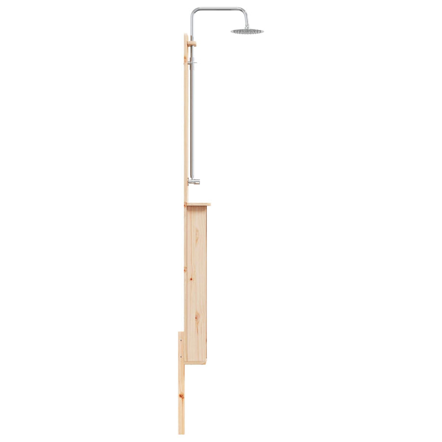 Buitendouche Naturel 24 x 19 x 246 cm Massief grenenhout