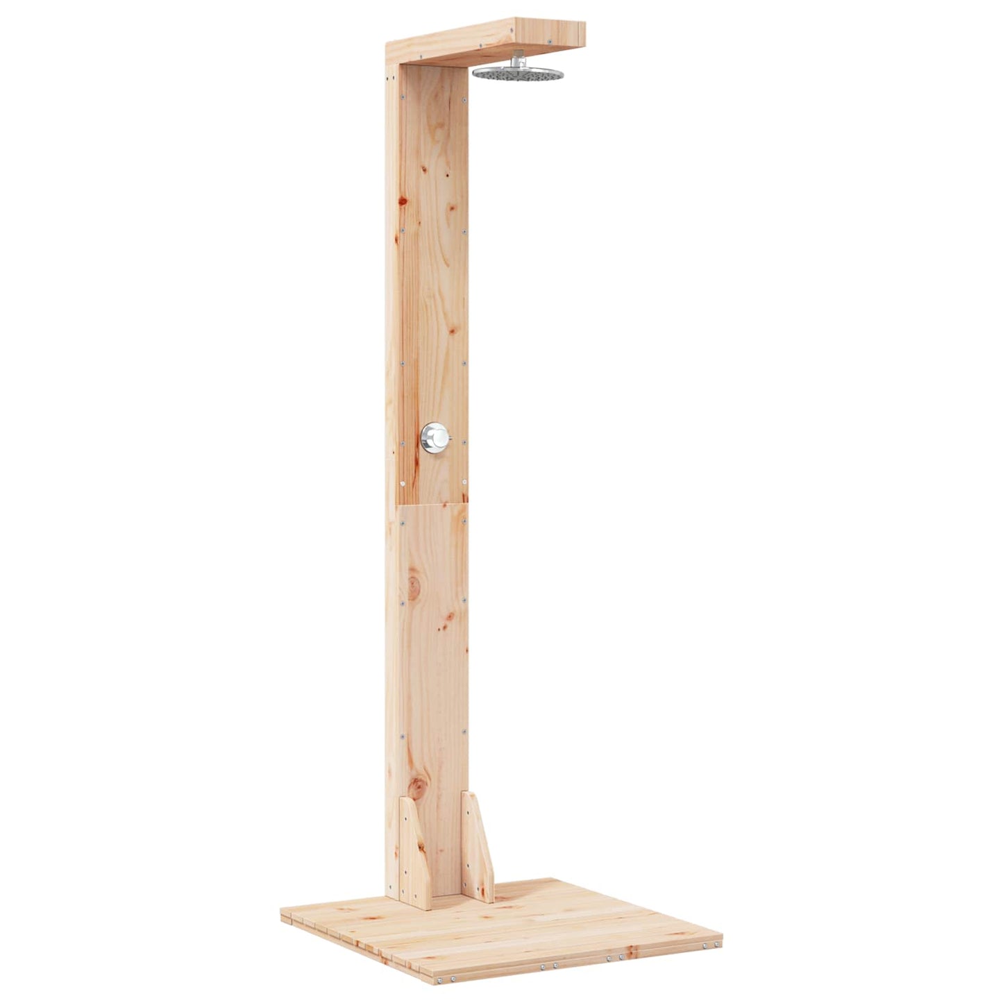 Buitendouche 210 cm Massief grenenhout en roestvrij staal