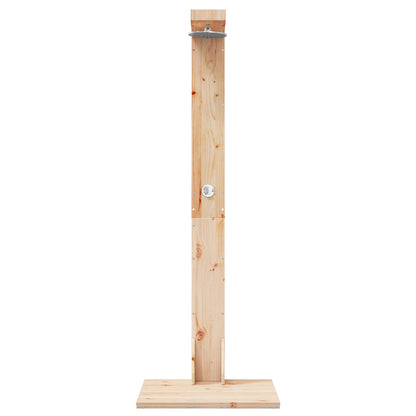 Buitendouche 210 cm Massief grenenhout en roestvrij staal