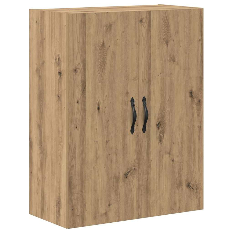 Hoge kast 2 pcs Artisan Eiken Geëngineerd hout en glas