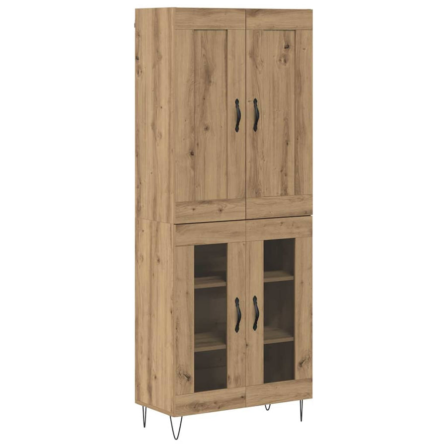 Hoge kast Artisan Eiken 69,5 x 34 x 180 cm Bewerkt hout