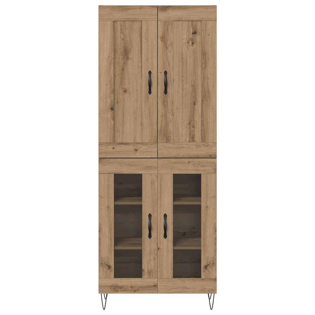 Hoge kast Artisan Eiken 69,5 x 34 x 180 cm Bewerkt hout