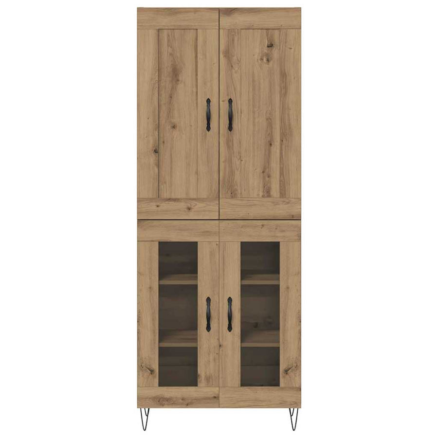 Hoge kast Artisan Eiken 69,5 x 34 x 180 cm Bewerkt hout