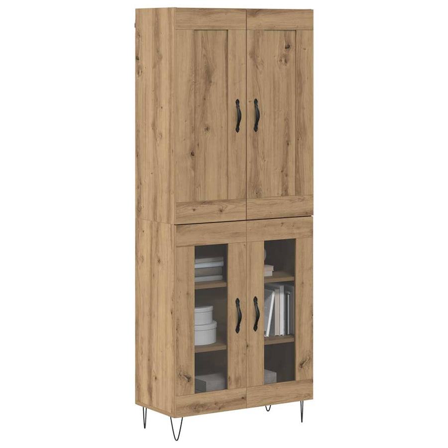 Hoge kast Artisan Eiken 69,5 x 34 x 180 cm Bewerkt hout