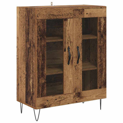 Hoge kast Oud Hout 69,5 x 32,5 x 180 cm Bewerkt hout