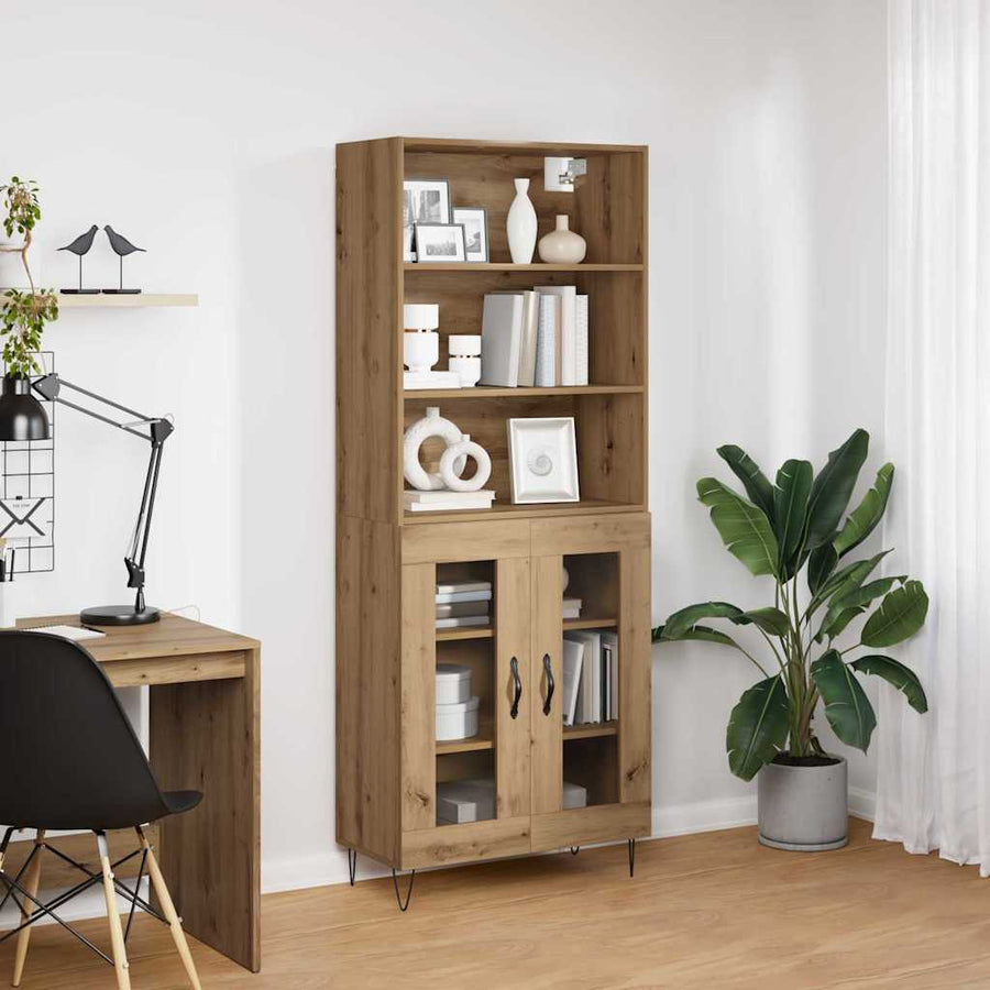 Hoge kast Artisan Eiken 69,5 x 32,5 x 180 cm Bewerkt hout