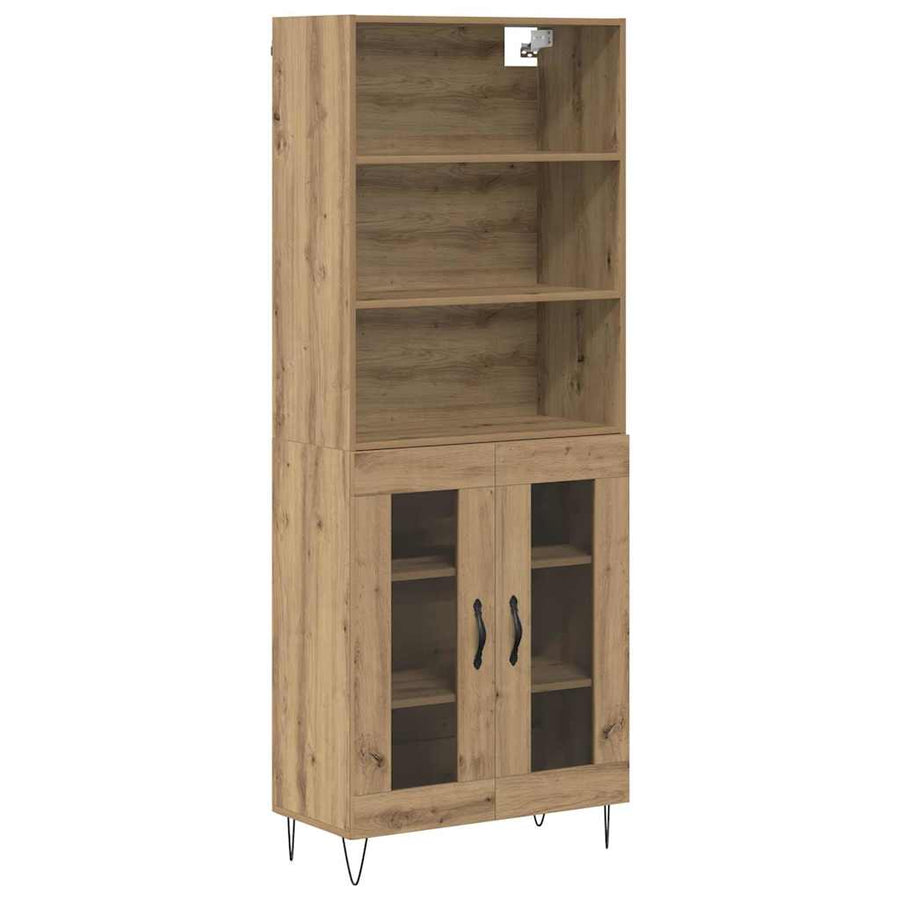 Hoge kast Artisan Eiken 69,5 x 32,5 x 180 cm Bewerkt hout
