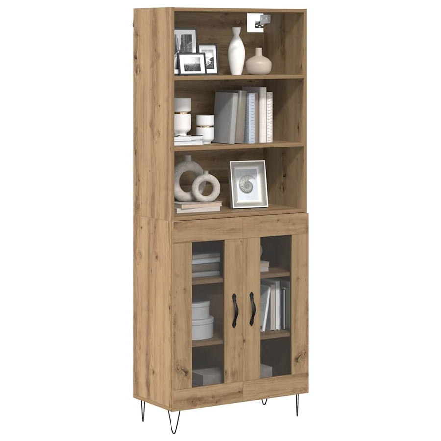Hoge kast Artisan Eiken 69,5 x 32,5 x 180 cm Bewerkt hout