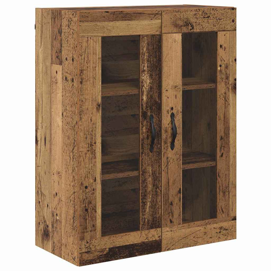 Hoge kast Oud Hout 69,5 x 34 x 180 cm Bewerkt hout