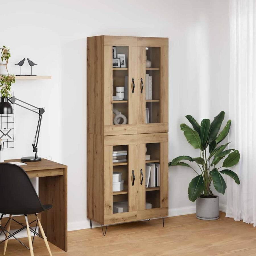 Hoge kast Artisan Eiken 69,5 x 34 x 180 cm Bewerkt hout