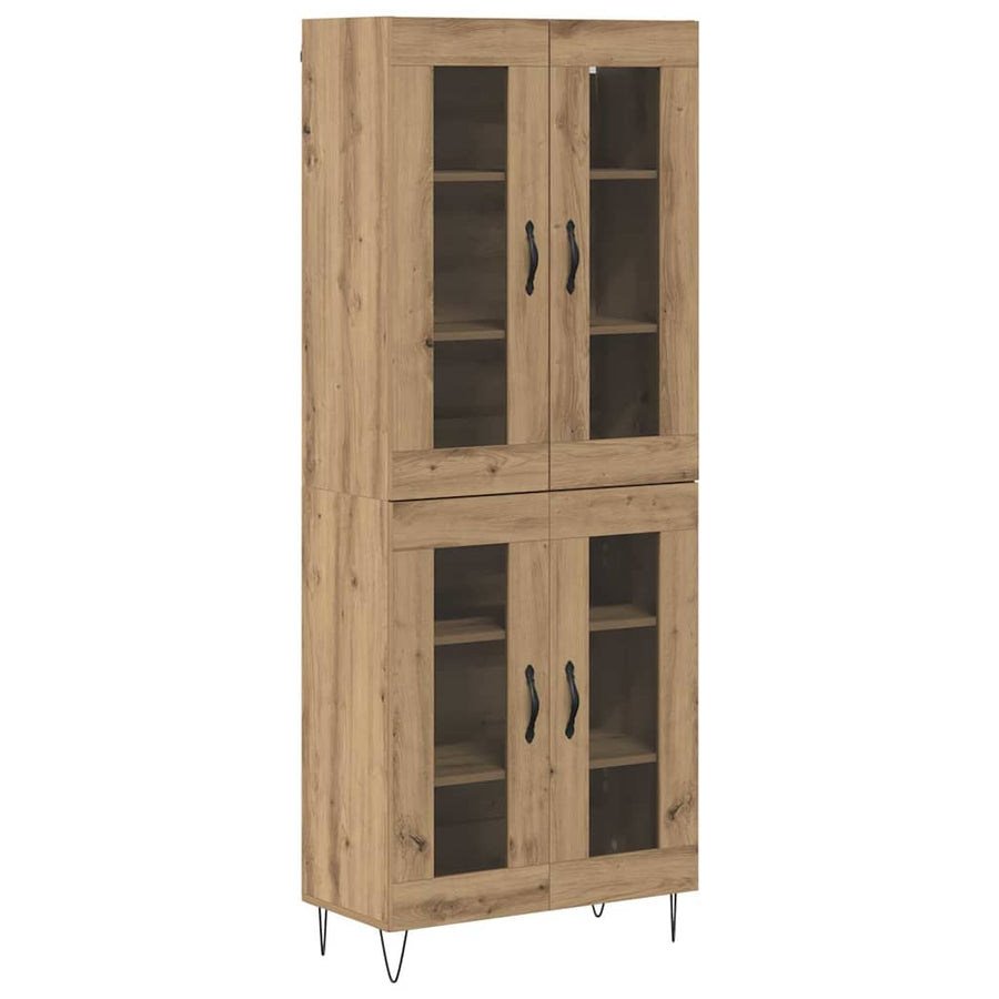 Hoge kast Artisan Eiken 69,5 x 34 x 180 cm Bewerkt hout