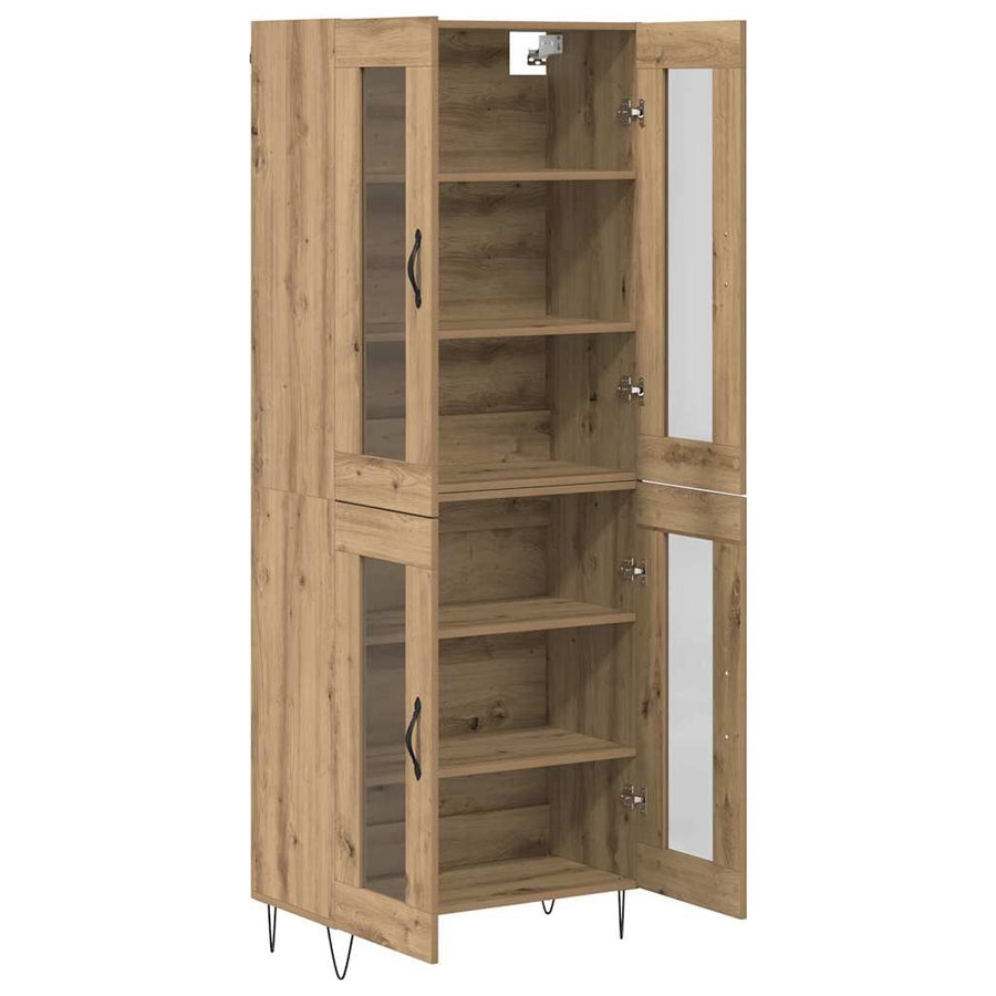 Hoge kast Artisan Eiken 69,5 x 34 x 180 cm Bewerkt hout