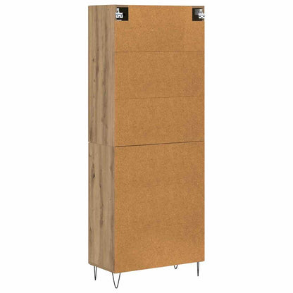 Hoge kast Artisan Eiken 69,5 x 34 x 180 cm Bewerkt hout