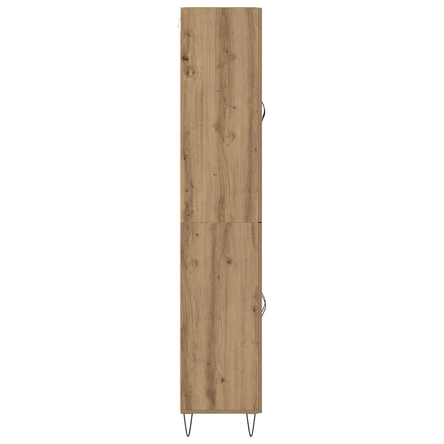 Hoge kast Artisan Eiken 69,5 x 34 x 180 cm Bewerkt hout