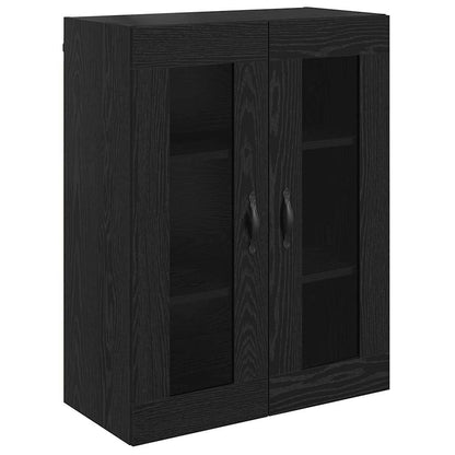 Hoge kast Zwart Eiken 69,5 x 34 x 180 cm Bewerkt hout