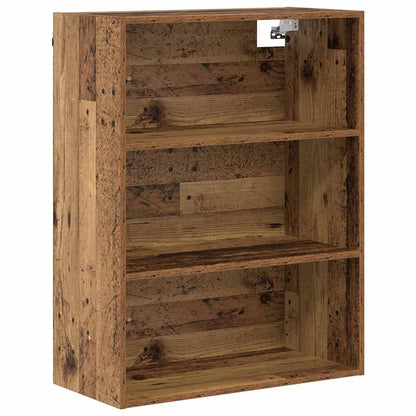 Hoge kast Oud Hout 69,5 x 34 x 180 cm Geengineerd Hout en Glas