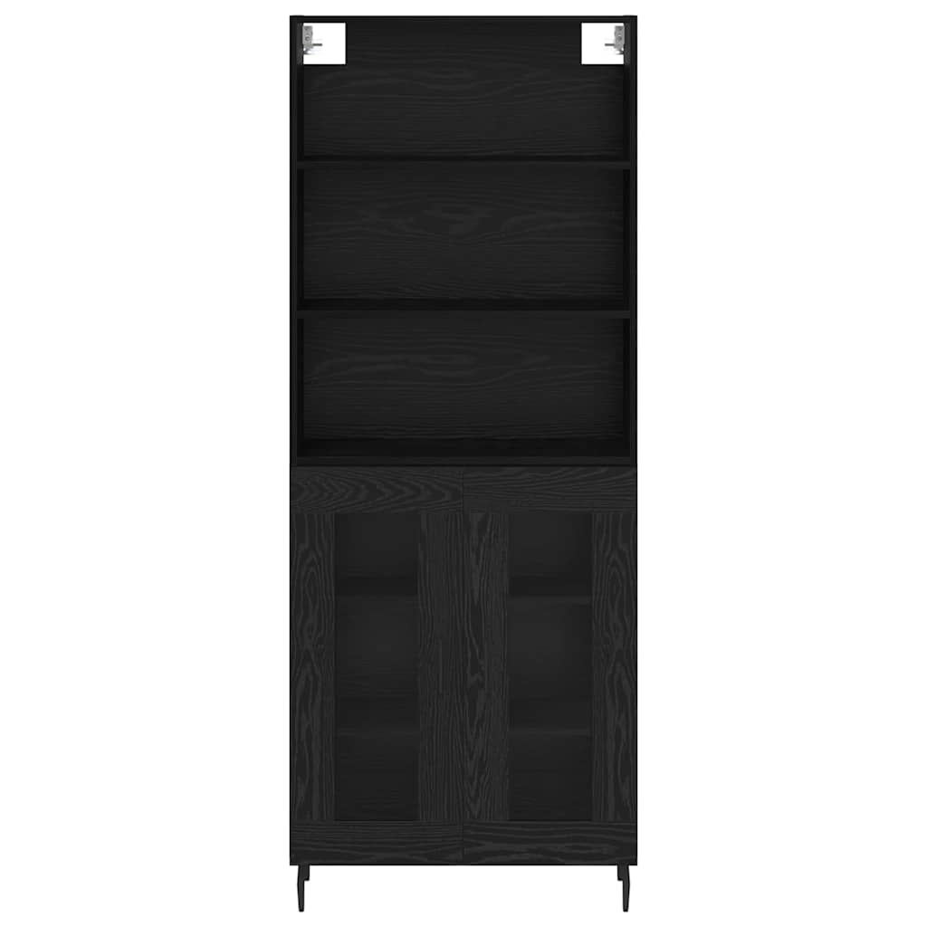 Hoge kast Zwart Eiken 69,5 x 34 x 180 cm