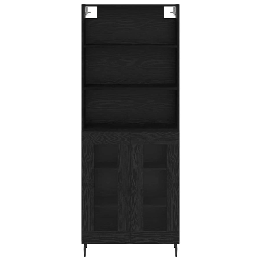 Hoge kast Zwart Eiken 69,5 x 34 x 180 cm