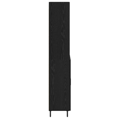 Hoge kast Zwart Eiken 69,5 x 34 x 180 cm