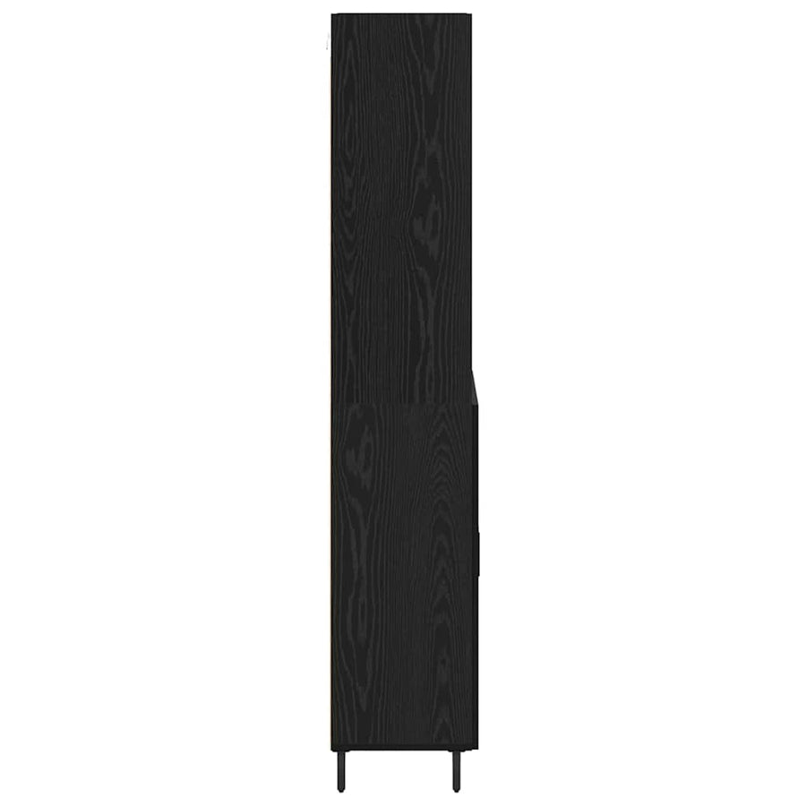 Hoge kast Zwart Eiken 69,5 x 34 x 180 cm
