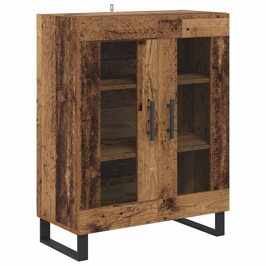 Hoge kast Oudhout 69,5 x 34 x 180 cm Bewerkt hout