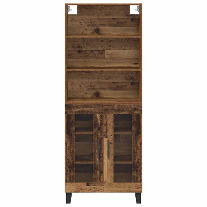 Hoge kast Oudhout 69,5 x 34 x 180 cm Bewerkt hout