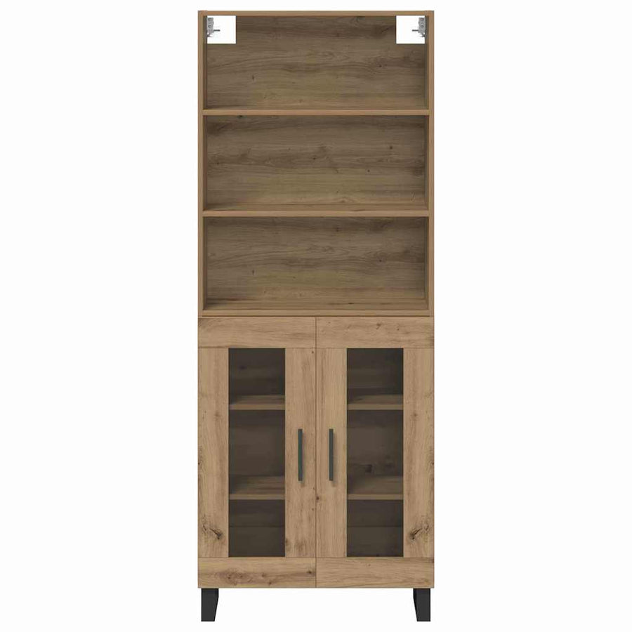 Hoge kast Artisan Eiken 69,5 x 34 x 180 cm Bewerkt hout