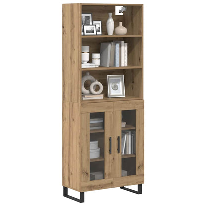 Hoge kast Artisan Eiken 69,5 x 34 x 180 cm Bewerkt hout