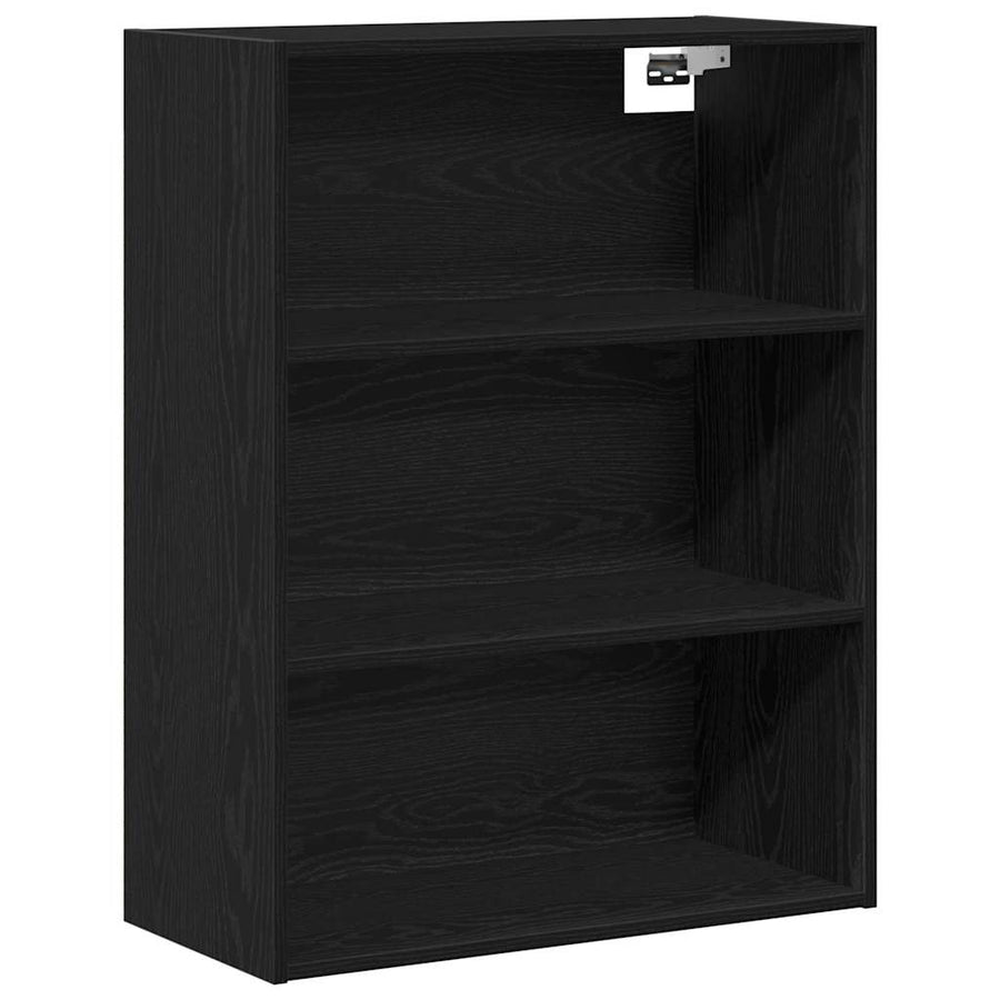 Hoge kast Zwart Eiken 69,5 x 34 x 180 cm Bewerkt hout