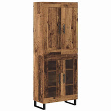 Hoge kast Oudhout 69,5 x 34 x 180 cm Bewerkt hout
