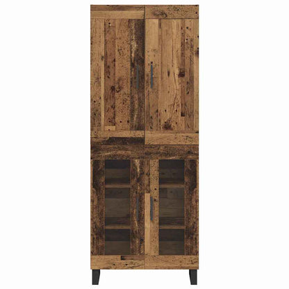 Hoge kast Oudhout 69,5 x 34 x 180 cm Bewerkt hout