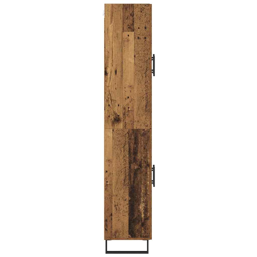 Hoge kast Oudhout 69,5 x 34 x 180 cm Bewerkt hout