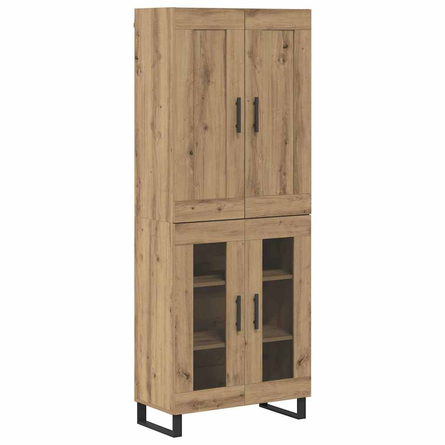 Hoge kast Artisan Eiken 69,5 x 34 x 180 cm Bewerkt hout