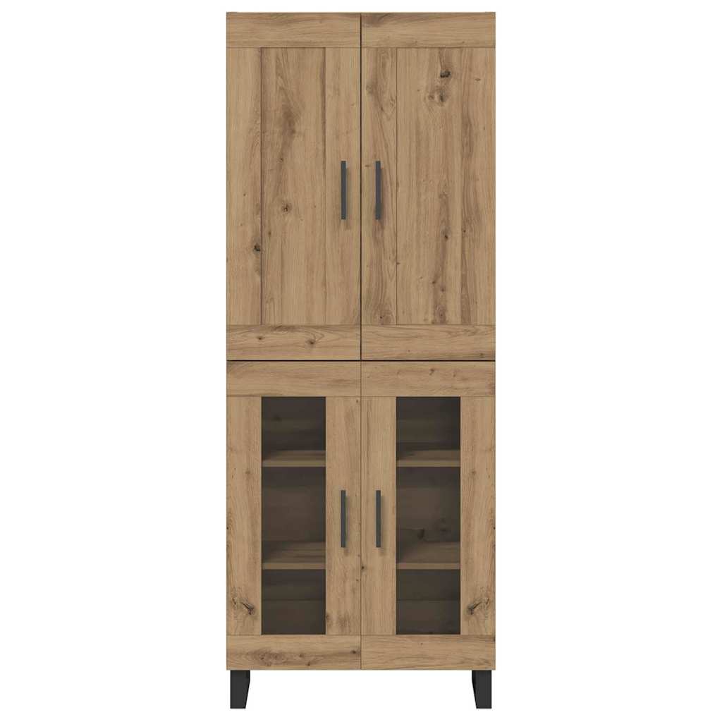 Hoge kast Artisan Eiken 69,5 x 34 x 180 cm Bewerkt hout