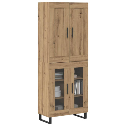 Hoge kast Artisan Eiken 69,5 x 34 x 180 cm Bewerkt hout