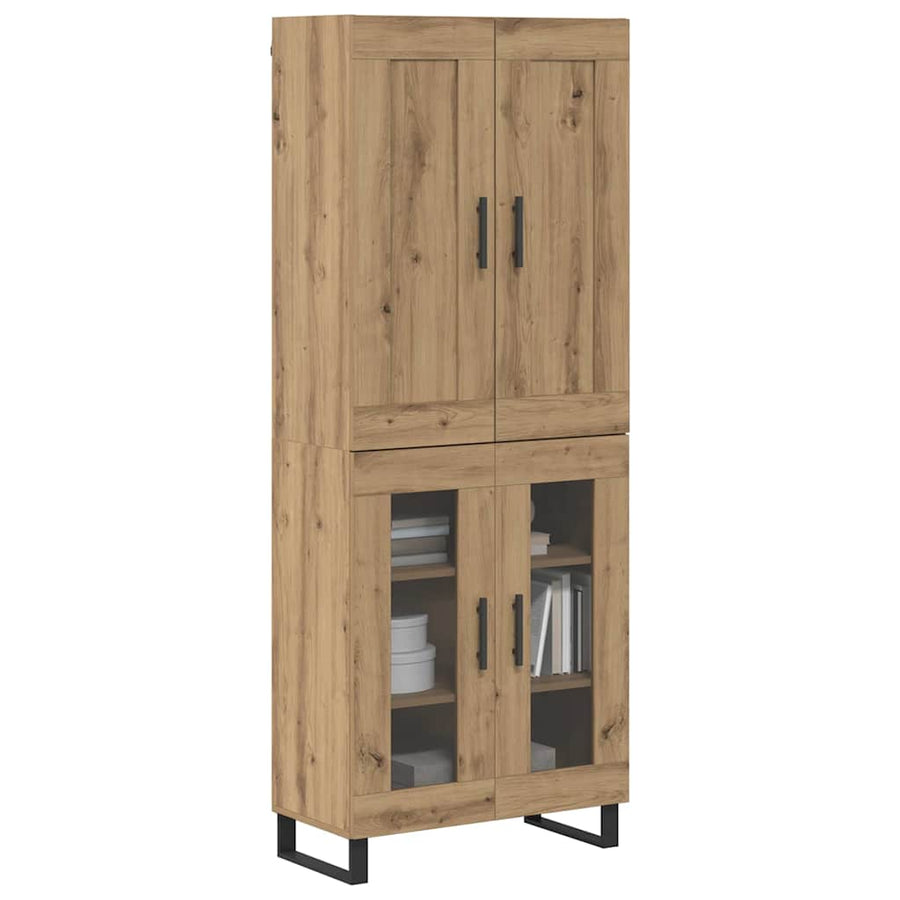 Hoge kast Artisan Eiken 69,5 x 34 x 180 cm Bewerkt hout