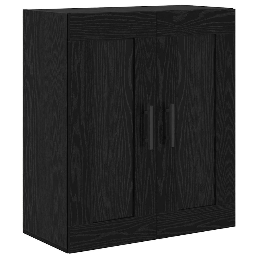 Hoge kast Zwart Eiken 69,5 x 34 x 180 cm Bewerkt hout