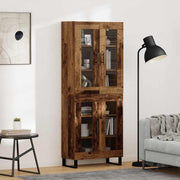 Hoge kast 69,5x34x180 cm oud hout