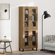 Hoge kast 69,5x34x180 cm artisan eiken geengineerd hout