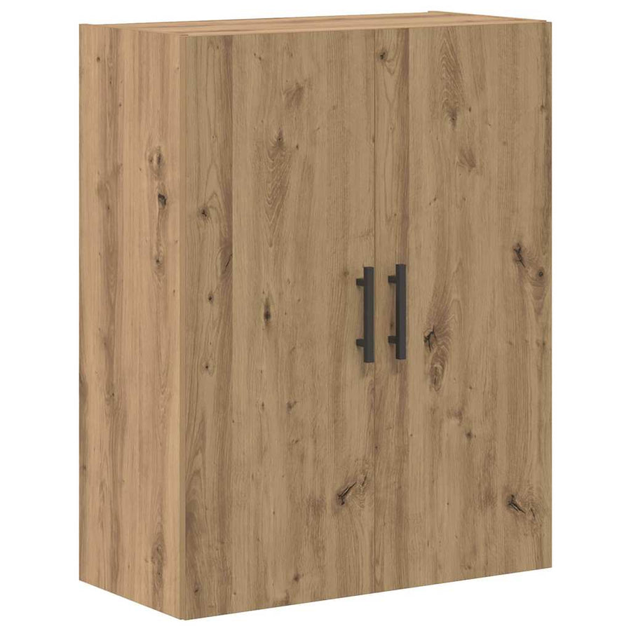 Hoge kast 2 pcs Artisan Eiken Geengineerd Hout en Glas